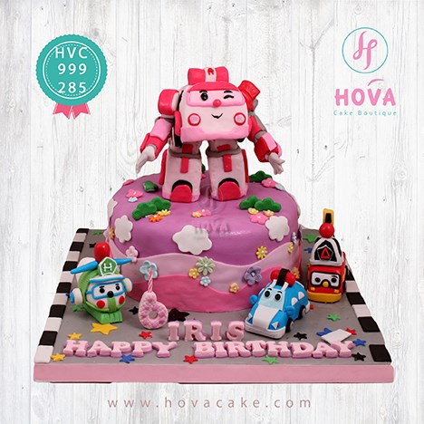 Birthday Cake Robocar POli untuk Children Birthday Cake