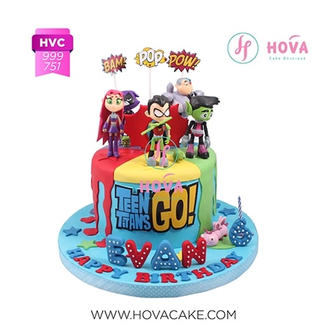 Birthday Cake Teen Titans Go untuk Children Birthday Cake