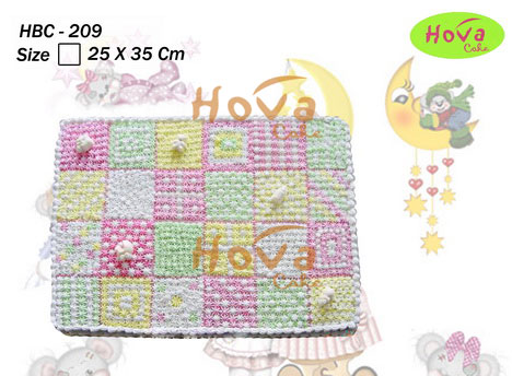 Knitting Baby Cake untuk Baby Birthday Cake