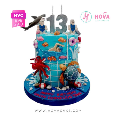 Birthday Cake Sea Theme untuk Birthday Cake for Adult