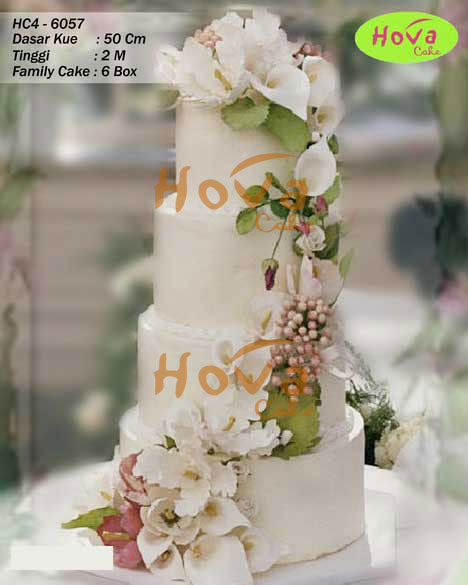 4 Tiers Wedding Cake untuk 4 Tiered Wedding Cake