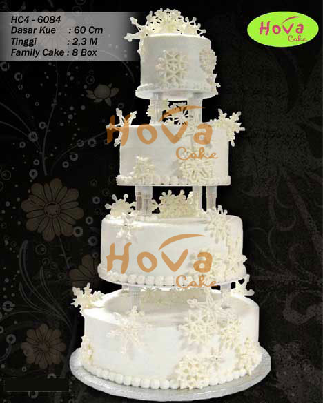 4 Tiers Wedding Cake untuk 4 Tiered Wedding Cake