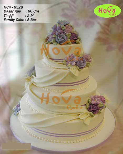4 Tiers Wedding Cake untuk 4 Tiered Wedding Cake