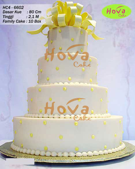 4 Tiers Wedding Cake untuk 4 Tiered Wedding Cake