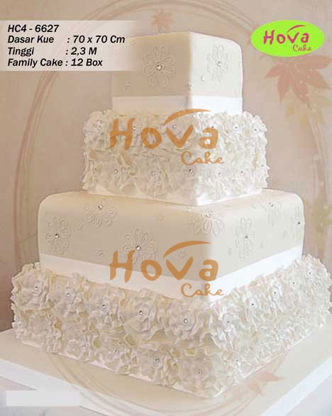 4 Tiers Wedding Cake untuk 4 Tiered Wedding Cake
