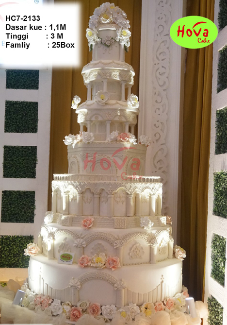 Elegant Wedding Cake 7 Tiers untuk 7 Tiered Wedding Cake