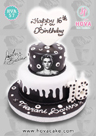 Koleksi kue : Birthday Cake Thema Justin Bieber