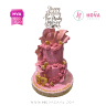 Koleksi kue : Birthday Cake Pink Elegant