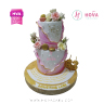 Koleksi kue : Birthday Cake Pink Elegant