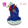 Koleksi kue : Birthday Cake Blue Elegant