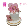 Koleksi kue : Birthday Cake Pink Elegant