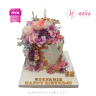 Koleksi kue : Birthday Cake Elegant Purple Pink