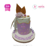Koleksi kue : Birthday Cake Purple Elegant