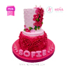 Koleksi kue : Birthday Cake Elegant with Roses