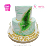 Koleksi kue : Birthday Cake Luxury Green