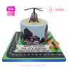 Koleksi kue : Birthday Cake Helicopter Pad