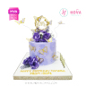 Koleksi kue : Birthday Cake Purple Rose
