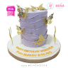 Koleksi kue : Birthday Cake Purple with Butterfly