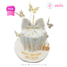 Koleksi kue : Birthday Cake Elegant with Butterfly Topped