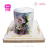 Koleksi kue : Birthday Cake Elegant Pastel Flowers