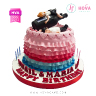 Koleksi kue : Birthday Cake Mix Color Pastel