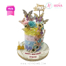 Koleksi kue : Birthday Cake Elegant with Butterfly