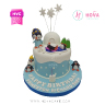 Koleksi kue : Birthday Cake Penguin
