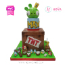 Koleksi kue : Birthday Cake Angry Birds