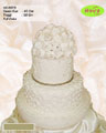 Koleksi kue : Elegant White 2 Tiered Wedding Cake