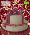 Koleksi kue : Elegant Maroon Wedding Cake