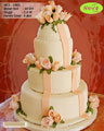 Koleksi kue : Soft Elegant 3 Tiered Wedding Cake