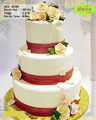 Koleksi kue : White and Red Themed Wedding Cake