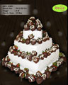 Koleksi kue : Choco Strawberry Wedding Cake