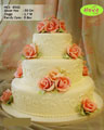 Koleksi kue : Pink Rose Wedding Cake
