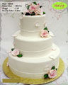 Koleksi kue : Simple Rose Wedding Cake