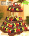 Koleksi kue : Stylish Brown Fruitful Wedding Cake