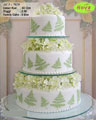 Koleksi kue : Cheerful Winter Wedding Cake