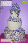 Koleksi kue : Blue Complexion Wedding Cake