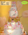 Koleksi kue : Feminine Pink Wedding Cake
