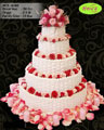 Koleksi kue : Kue Pengantin Mawar Merah dan Pink
