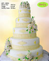 Koleksi kue : Light Yellow Themed Wedding Cake

