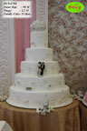 Koleksi kue : White Elegant Wedding Cake