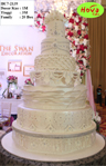 Koleksi kue : White Wedding Cake and Crystal