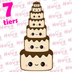 Seven Tiered Wedding Cake