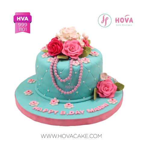 Birthday Cake Tosca with Flowers untuk Birthday Cake for Adult