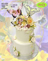 Koleksi kue : Butterfly on The Flower Garden Wedding Cake