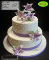 Koleksi kue : Elegant Purple Wedding Cake