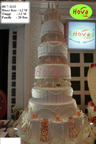 Koleksi kue : Wedding Cake White Castle 7 Tiers